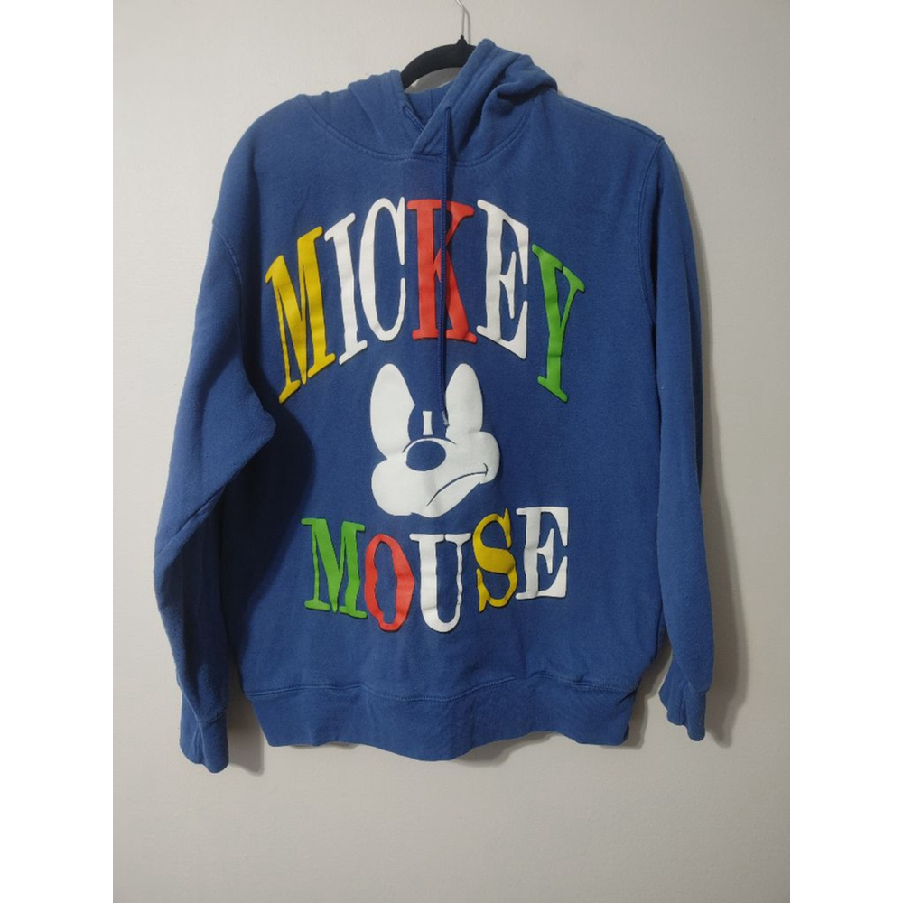 Men's Disney Men's Mickey Mouse Puff Stare Style Graphic Hoodie Sweatshirt Lg